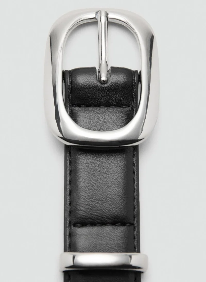 MANGO  Square buckle belt for Women | Best Price UAE